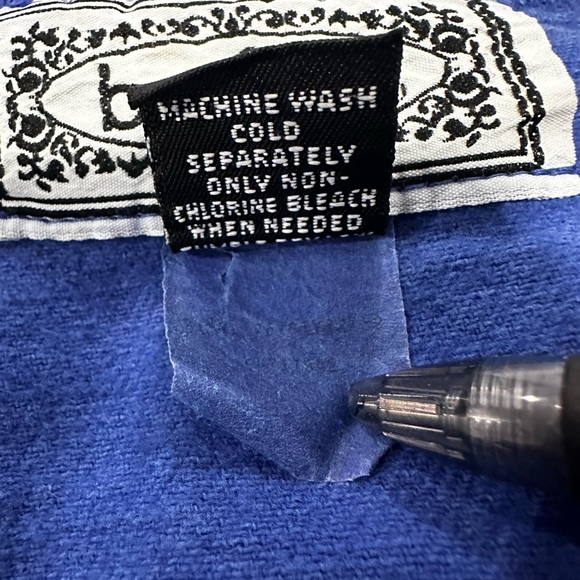 Vintage 90s Size: 18/20 Bonjour Jeans Graphic Oversized Boxy Blue Tee. - Picture 7 of 14